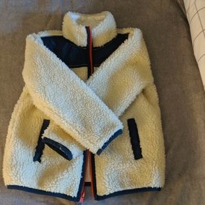 Boys Jcrew 4/5 Sherpa Jacket EUC